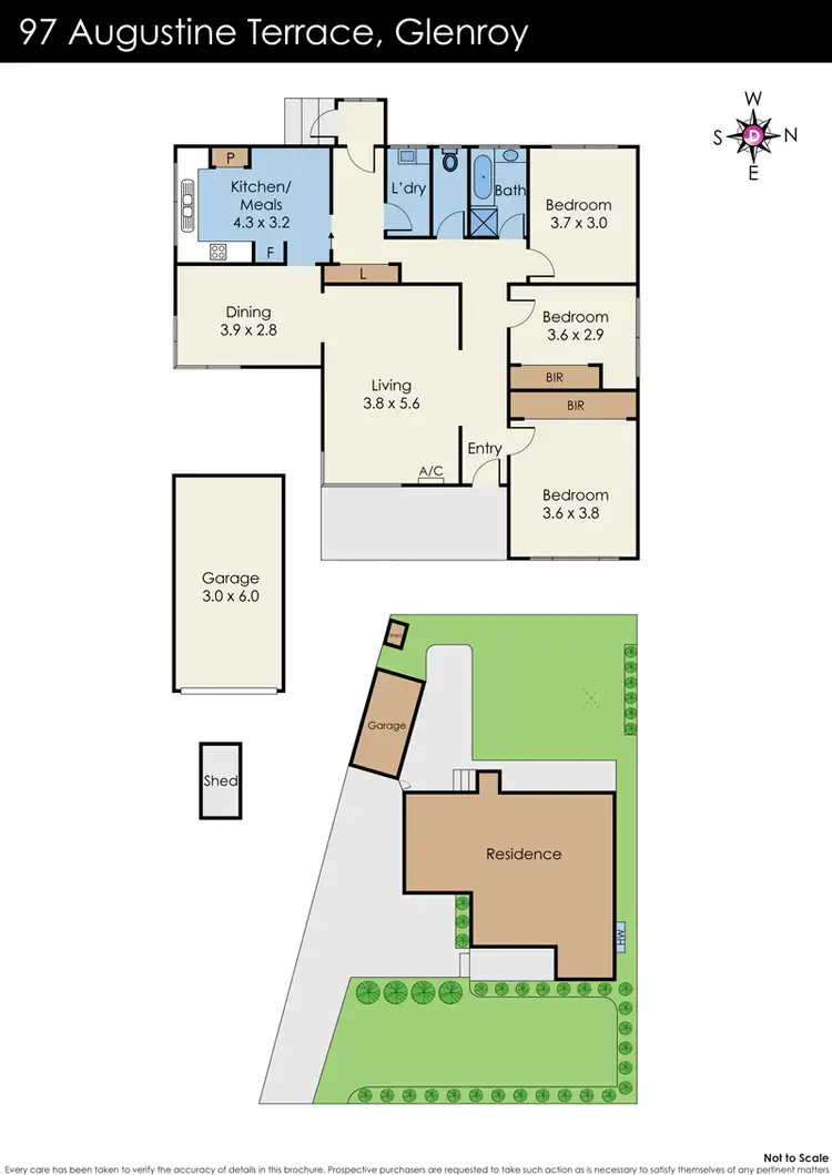 Floorplan of Homely house listing, 97 Augustine Terrace, Glenroy VIC 3046