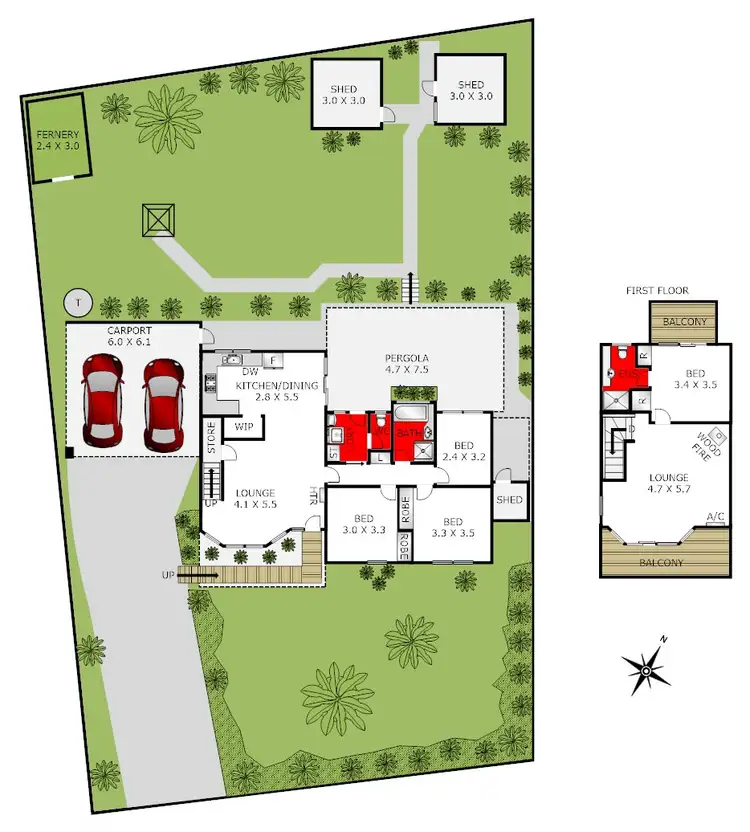 Floorplan of Homely house listing, 20 Tettenhall Ridge, Belmont VIC 3216