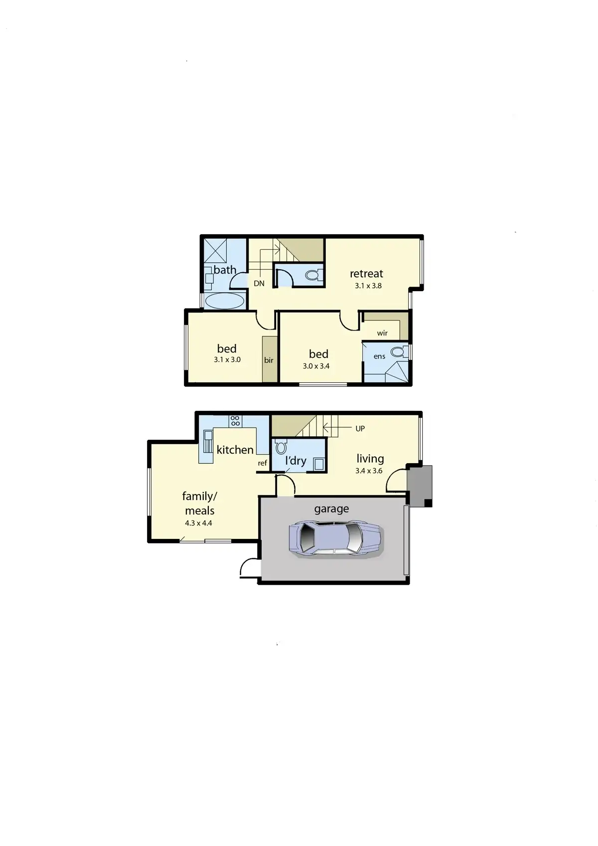 Floorplan of Homely rural property listing, 3/110-112 Frawley Road, Hallam VIC 3803