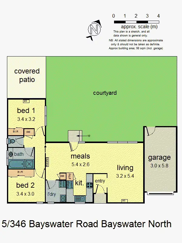 Floorplan of Homely unit listing, 5/346 Bayswater Road, Bayswater North VIC 3153