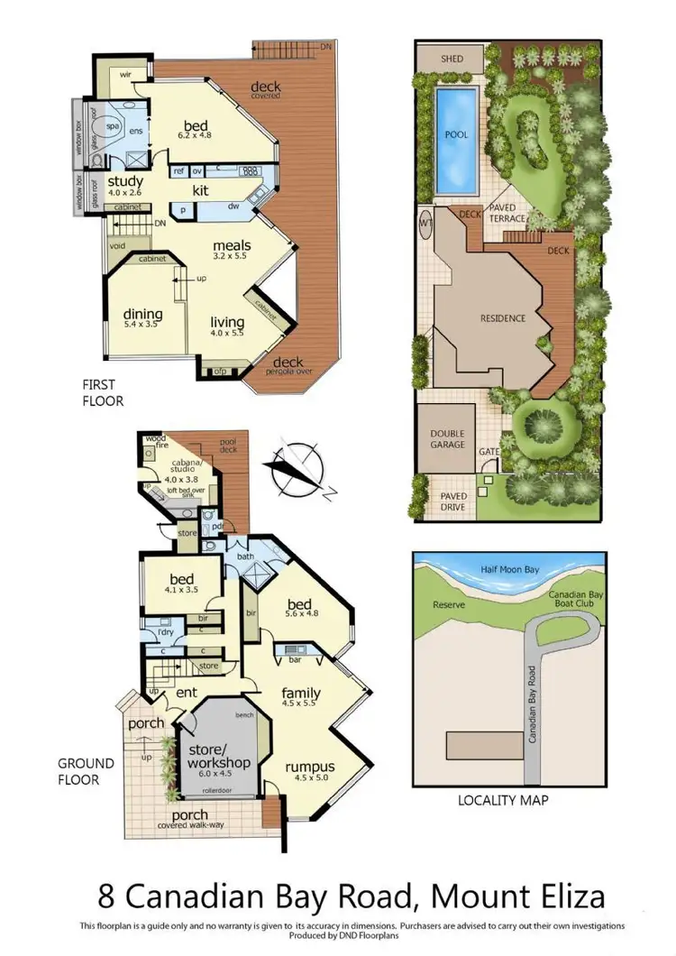 Floorplan of Homely house listing, 8 Canadian Bay Road, Mount Eliza VIC 3930