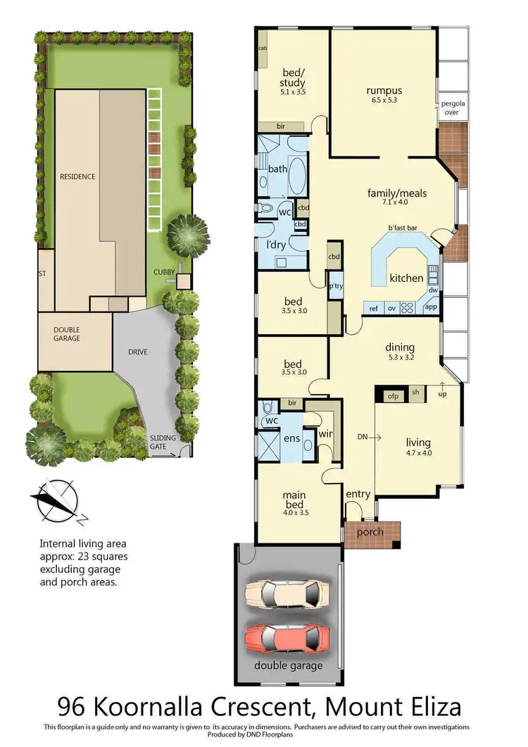 Floorplan of Homely house listing, 96 Koornalla Crescent, Mount Eliza VIC 3930