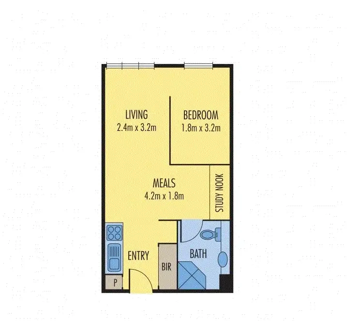 Floorplan of Homely apartment listing, 806/800 Swanston Street, Carlton VIC 3053