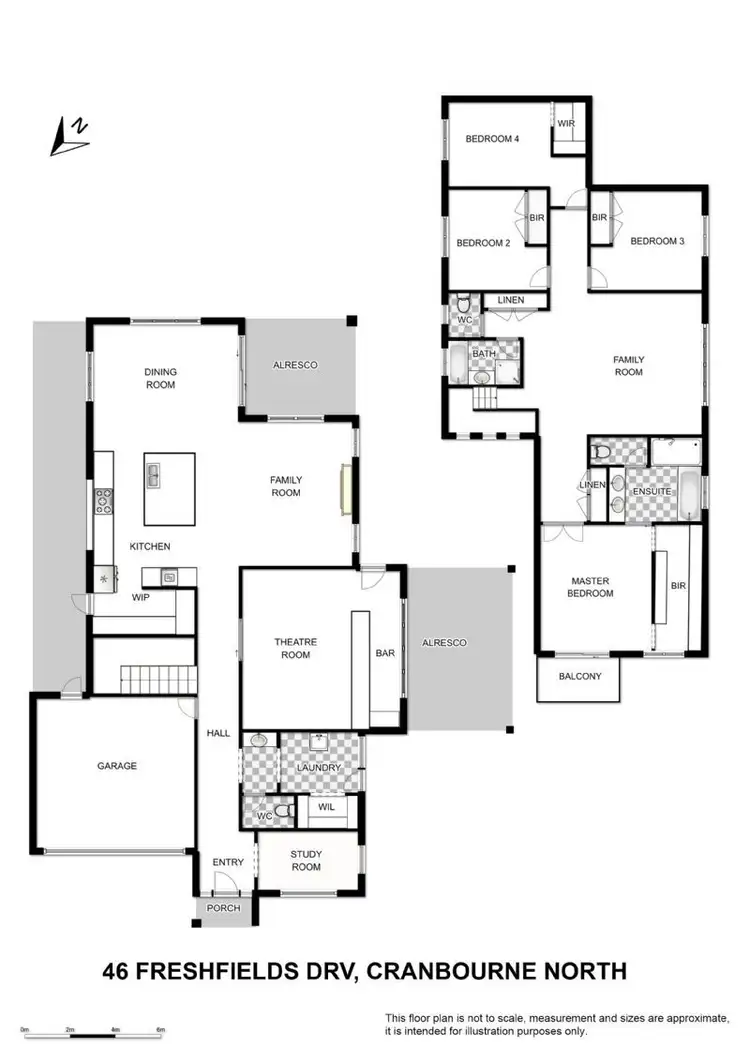 Floorplan of Homely house listing, 46 Freshfields Drive, Cranbourne North VIC 3977