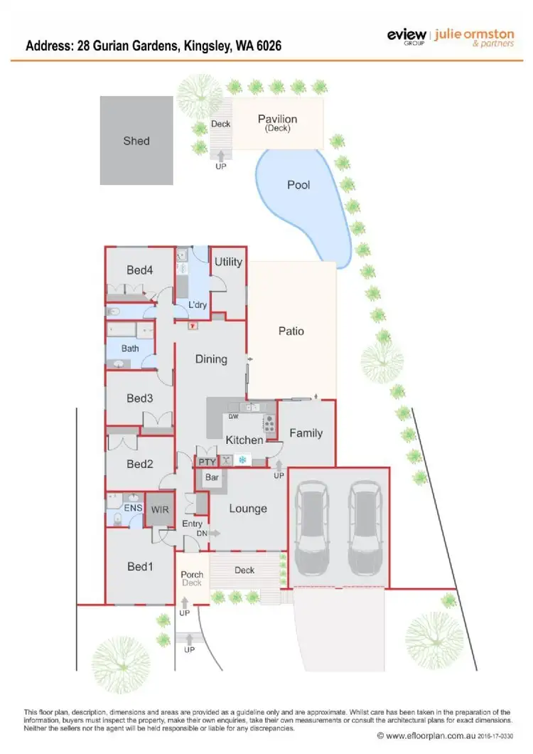 Floorplan of Homely house listing, 28 Gurian Gardens, Kingsley WA 6026