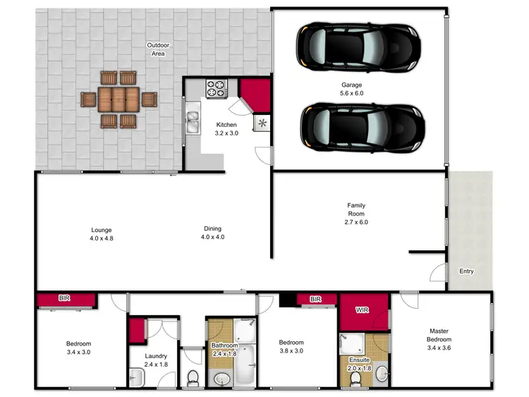 Floorplan of Homely house listing, 13 Tasman Close, Traralgon VIC 3844