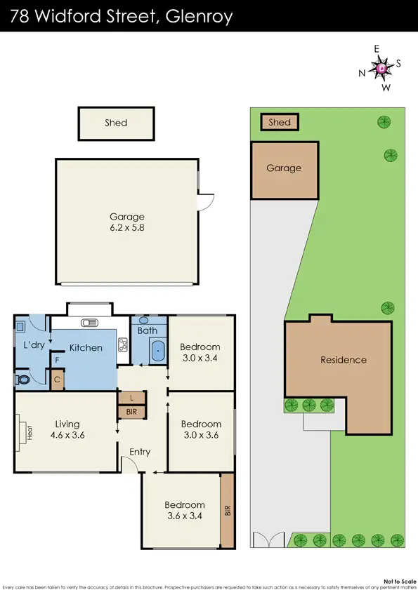 Floorplan of Homely house listing, 78 Widford Street, Glenroy VIC 3046