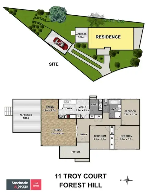 Floorplan of Homely house listing, 11 Troy Court, Forest Hill VIC 3131