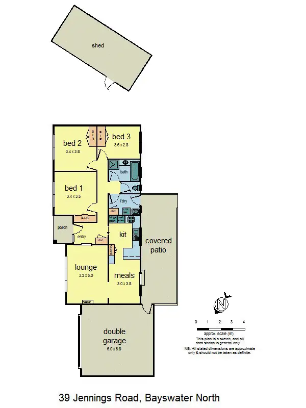 Floorplan of Homely house listing, 39 Jennings Road, Bayswater North VIC 3153