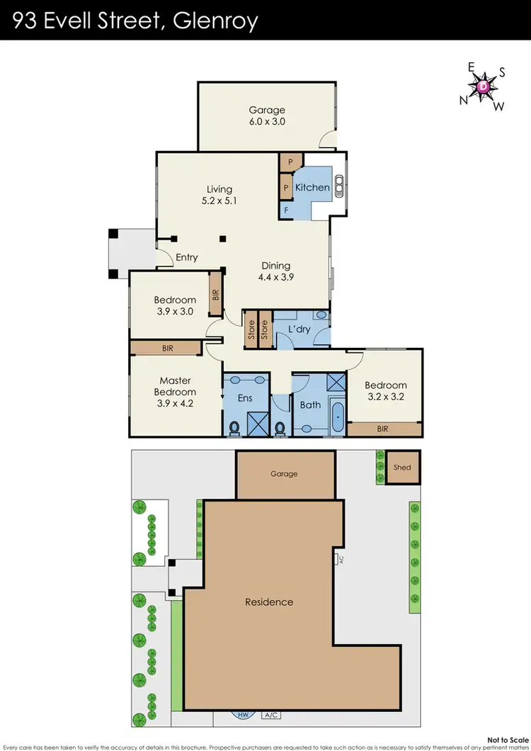 Floorplan of Homely house listing, 93 Evell Street, Glenroy VIC 3046