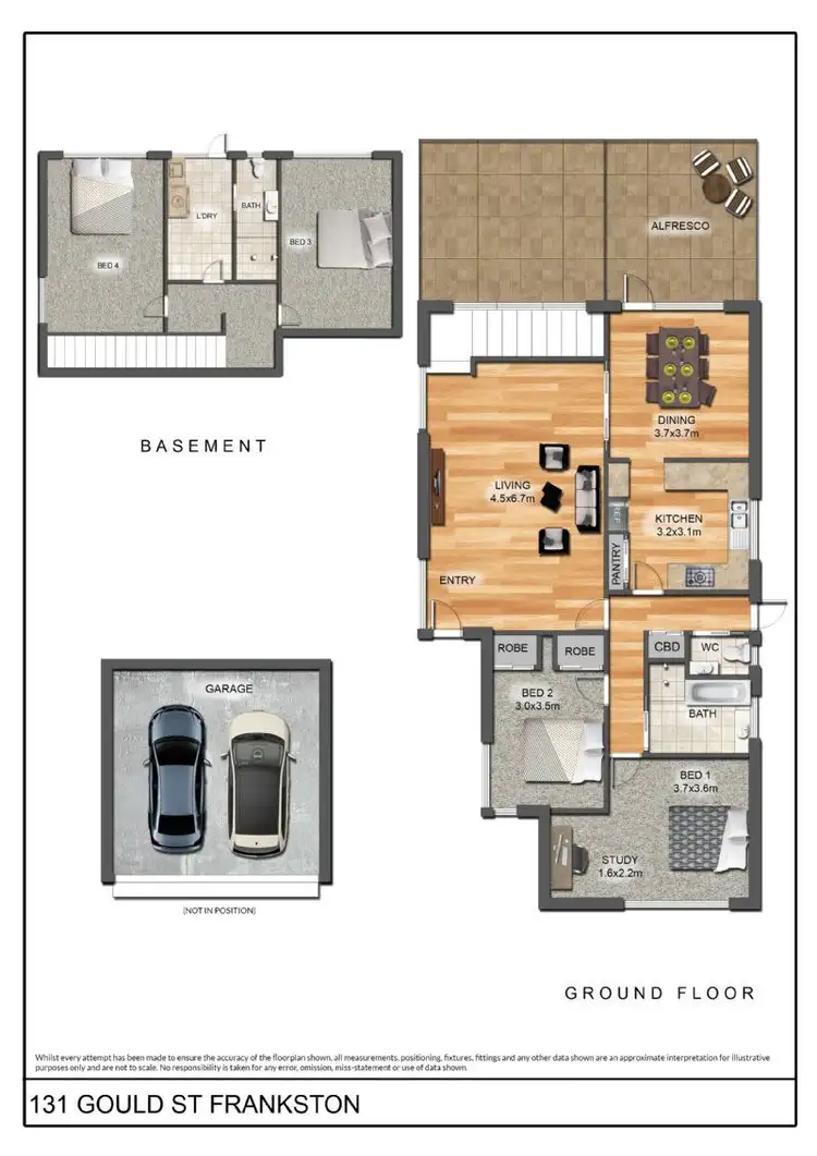 Floorplan of Homely house listing, 131 Gould St, Frankston VIC 3199