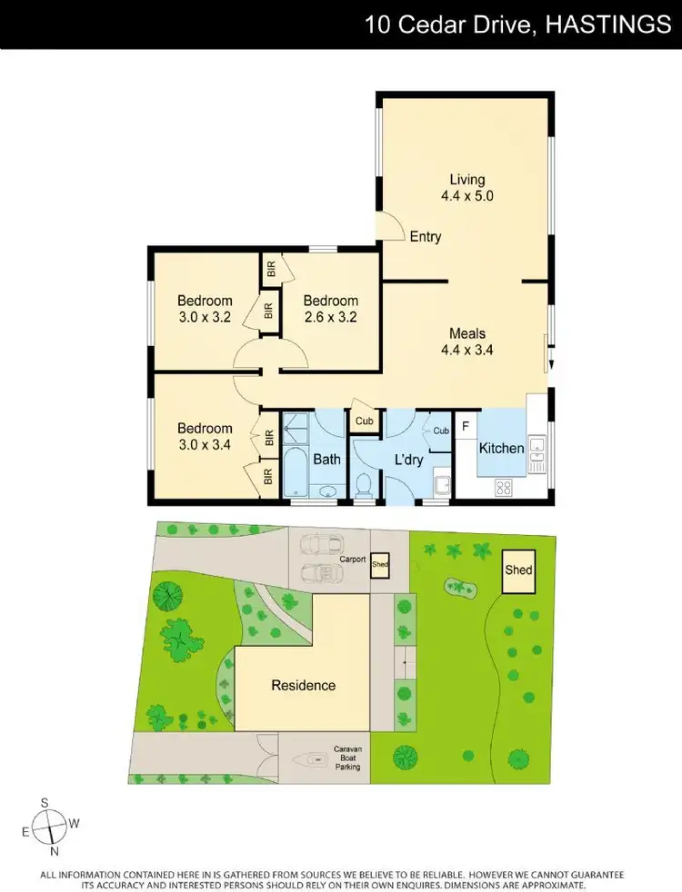 Floorplan of Homely house listing, 10 Cedar Drive, Hastings VIC 3915