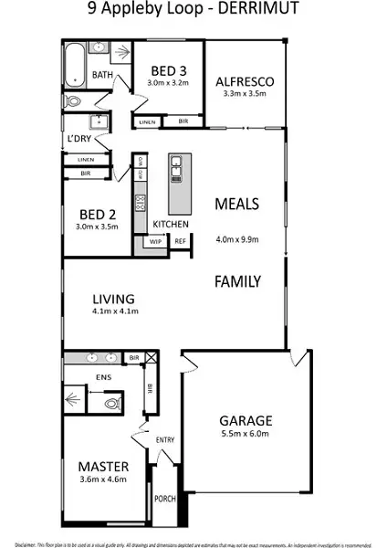 Floorplan of Homely house listing, 9 Appleby Loop, Derrimut VIC 3030
