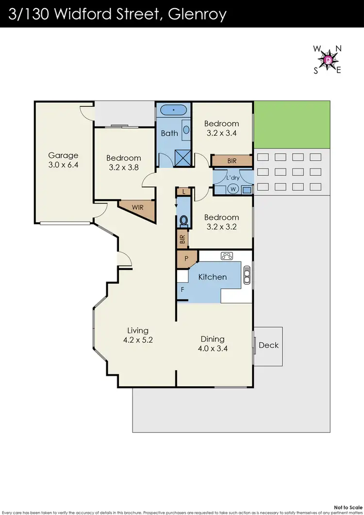 Floorplan of Homely unit listing, 3/130 Widford Street, Glenroy VIC 3046