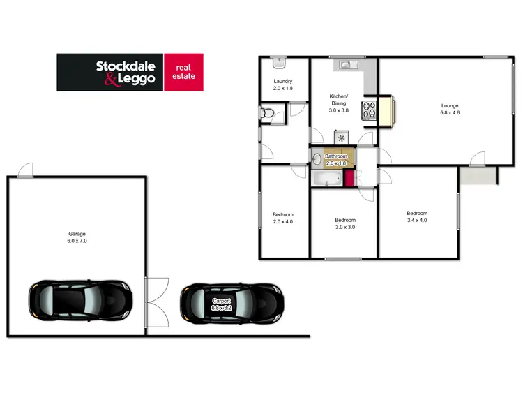 Floorplan of Homely house listing, 10 Roosevelt Street, Traralgon VIC 3844
