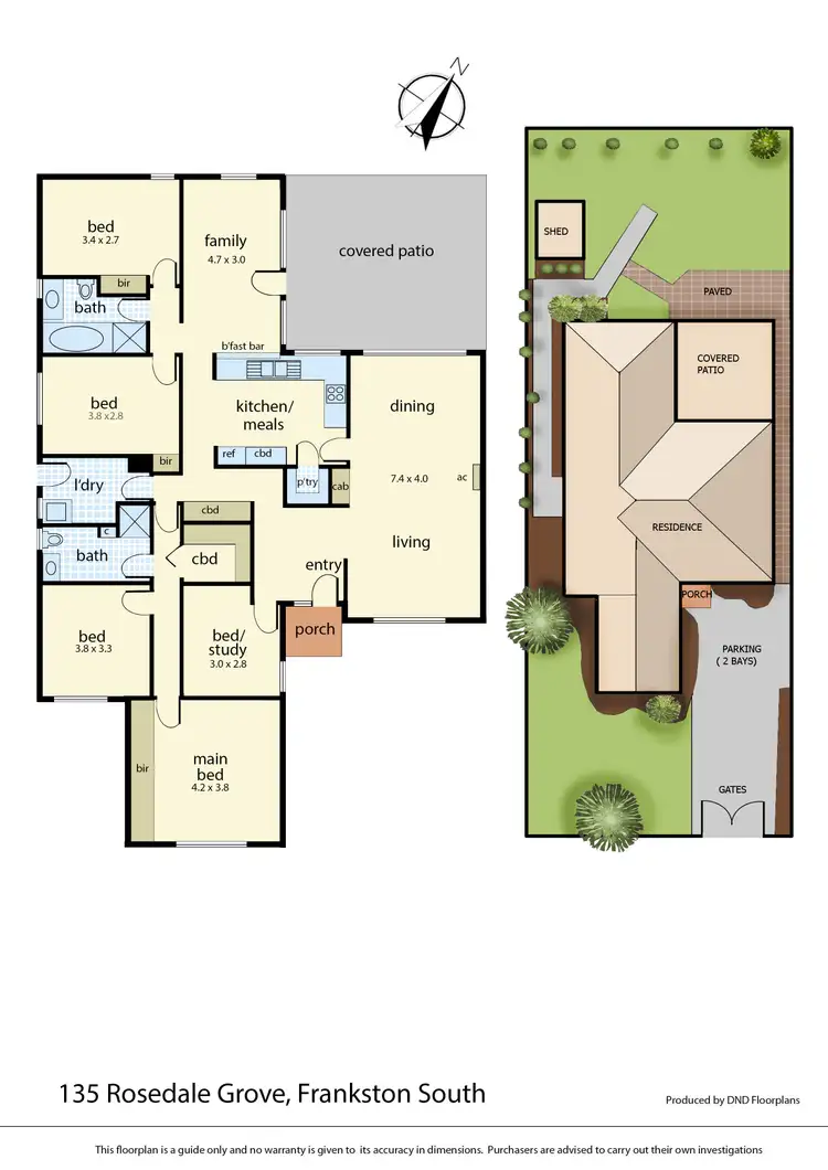 Floorplan of Homely house listing, 135 Rosedale Grove, Frankston South VIC 3199