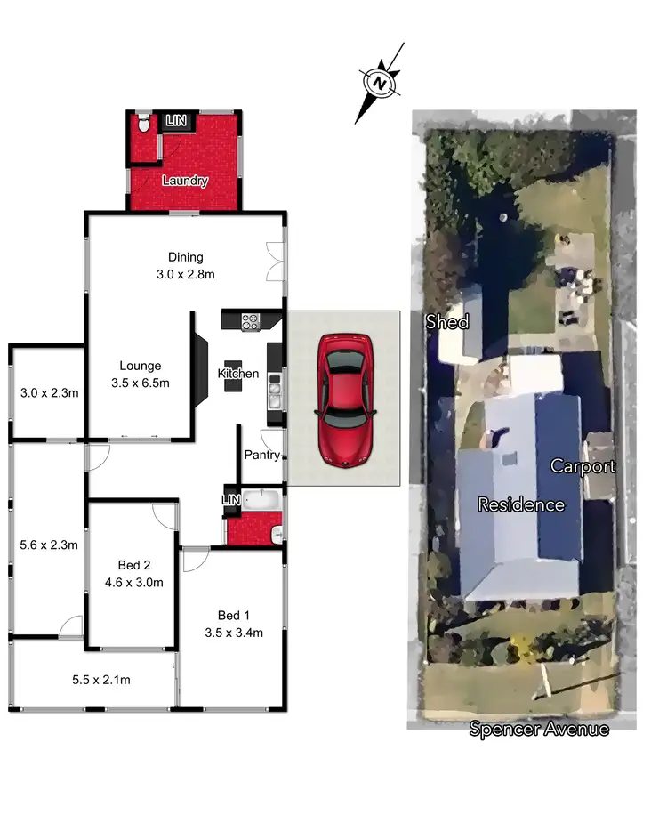 Floorplan of Homely house listing, 3 Spencer Avenue, Dromana VIC 3936