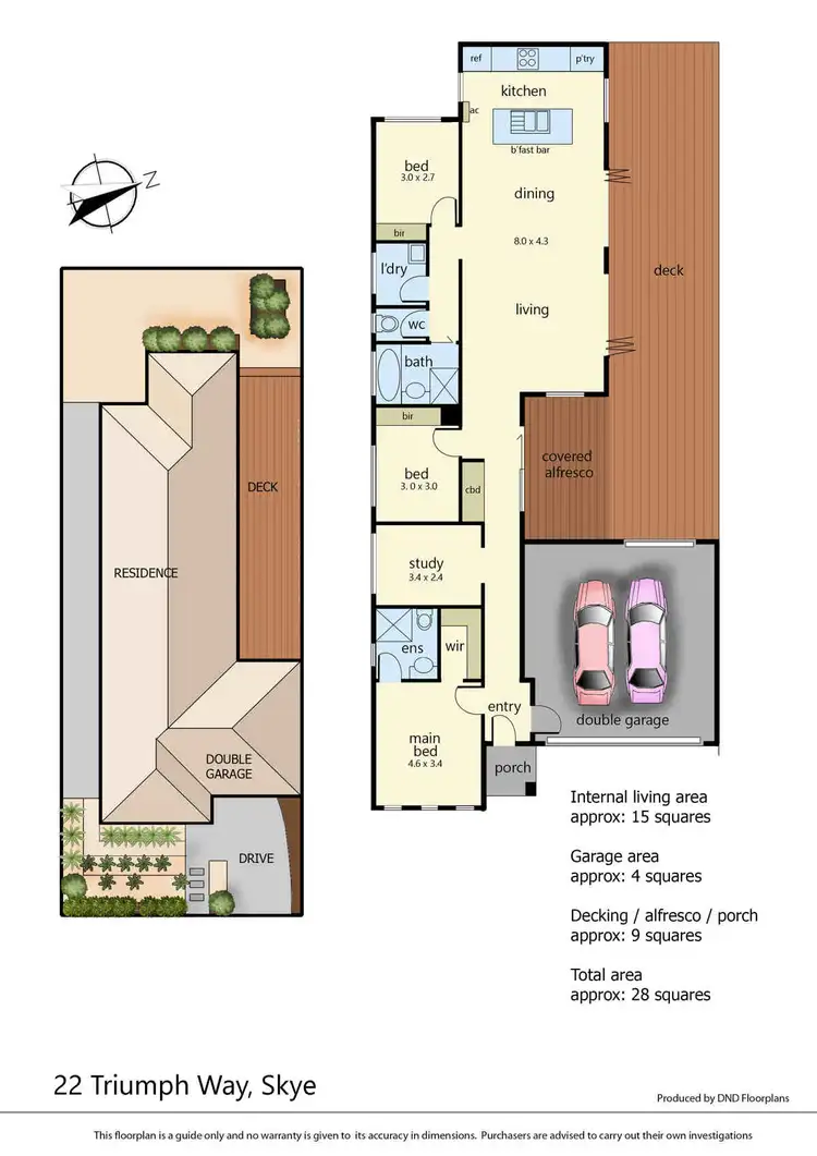 Floorplan of Homely house listing, 22 Triumph Way, Skye VIC 3977