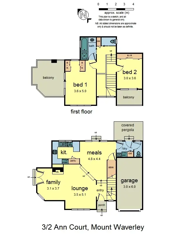 Floorplan of Homely townhouse listing, 3/2 Ann Court, Mount Waverley VIC 3149