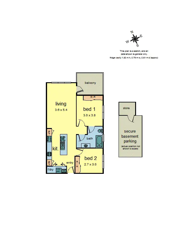 Floorplan of Homely apartment listing, 24/5-7 Alfrick Road, Croydon VIC 3136