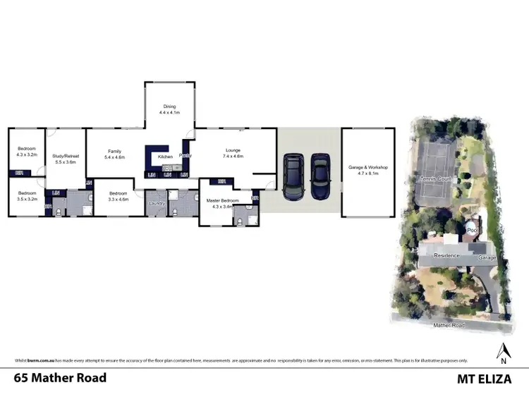 Floorplan of Homely house listing, 65 Mather Road, Mount Eliza VIC 3930