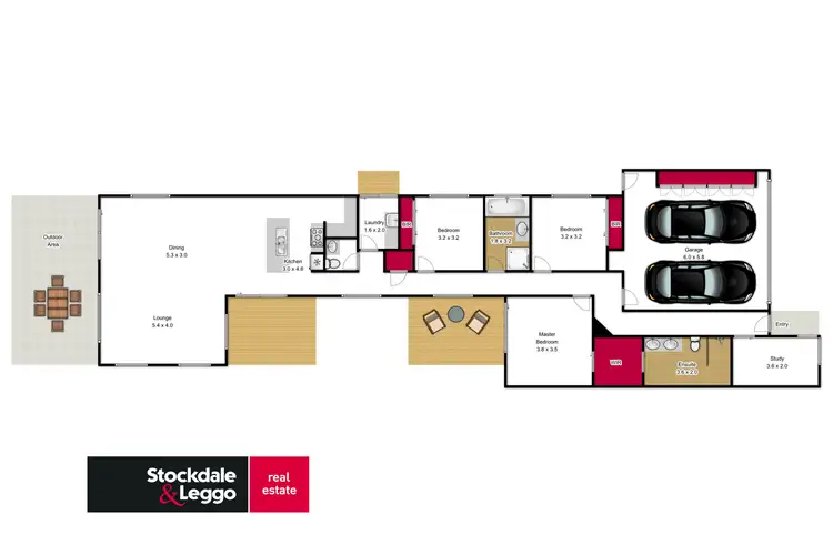 Floorplan of Homely unit listing, 10B Sherwood Court, Traralgon VIC 3844