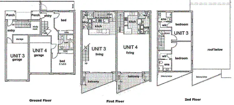 Floorplan of Homely townhouse listing, 3/244 Pascoe Vale Road, Essendon VIC 3040