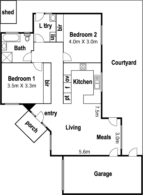 Floorplan of Homely villa listing, 8/20 Eastleigh Avenue, Keilor East VIC 3033