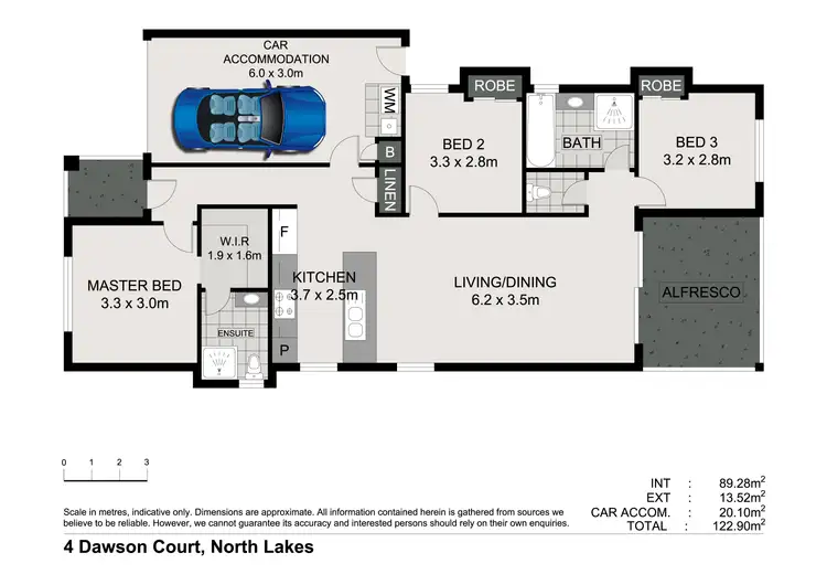 Floorplan of Homely house listing, 4 Dawson Court, North Lakes QLD 4509