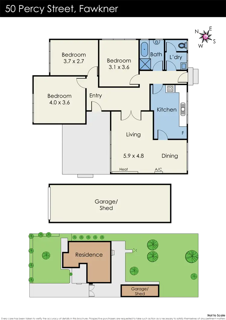 Floorplan of Homely house listing, 50 Percy Street, Fawkner VIC 3060