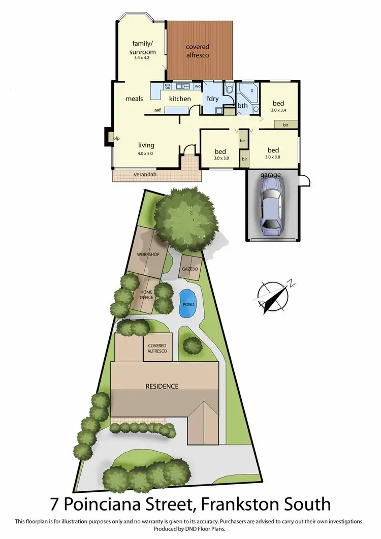 Floorplan of Homely house listing, 7 Poinciana Street, Frankston South VIC 3199