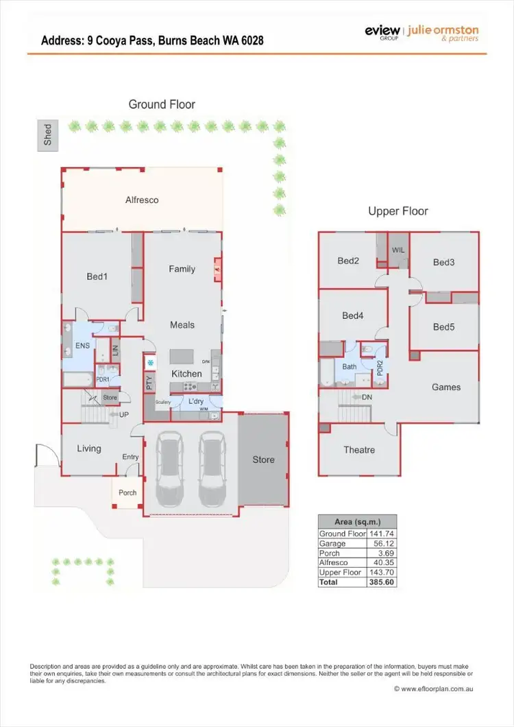 Floorplan of Homely house listing, 9 Cooya Pass, Burns Beach WA 6028