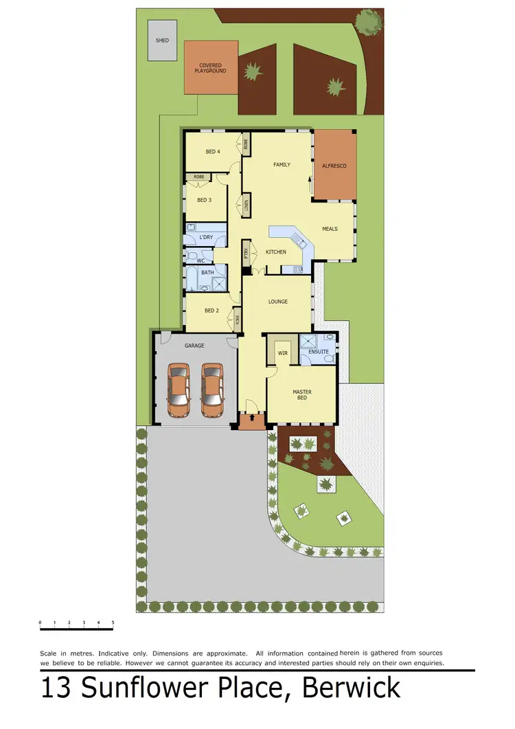 Floorplan of Homely house listing, 13 Sunflower Place, Berwick VIC 3806