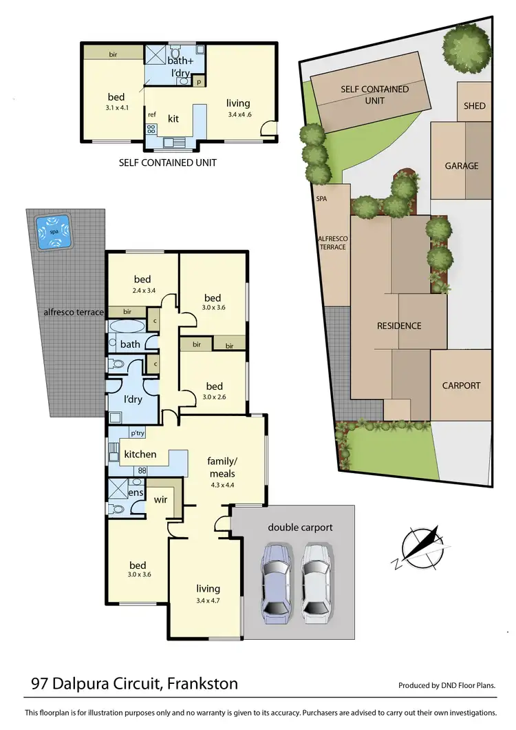 Floorplan of Homely house listing, 97 Dalpura Circuit, Frankston VIC 3199