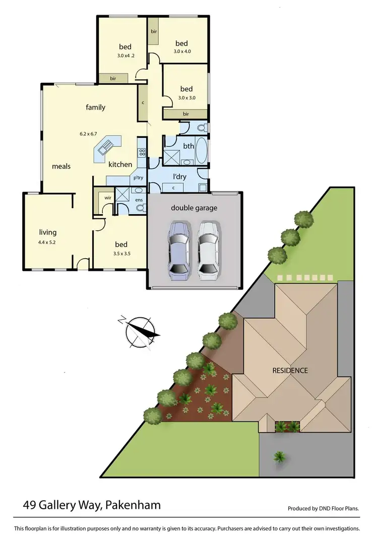 Floorplan of Homely house listing, 49 Gallery Way, Pakenham VIC 3810