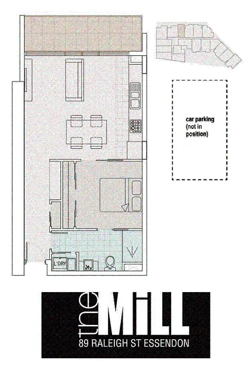 Floorplan of Homely apartment listing, 306/89 Raleigh Street, Essendon VIC 3040