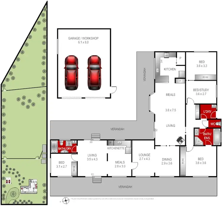 Floorplan of Homely house listing, 95 Redgum Drive, Teesdale VIC 3328