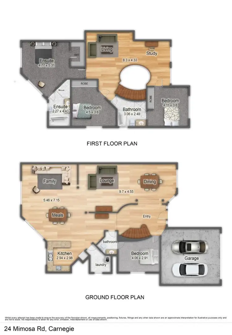 Floorplan of Homely house listing, 24 Mimosa Road, Carnegie VIC 3163