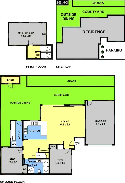 Floorplan of Homely townhouse listing, 3/38 Maude Avenue, Glenroy VIC 3046
