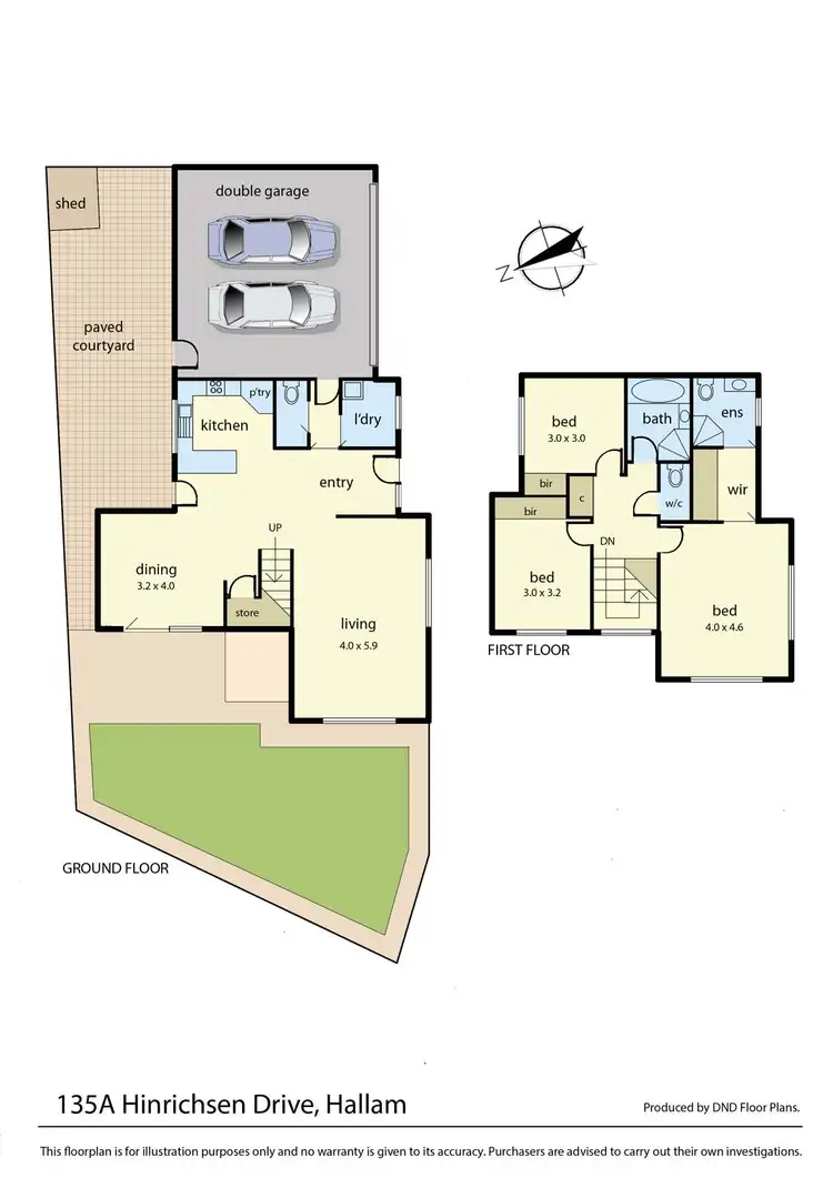 Floorplan of Homely house listing, 135A Hinrichsen Drive, Hallam VIC 3803