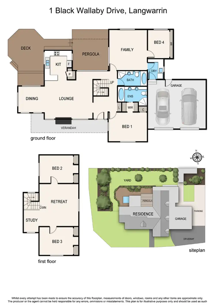 Floorplan of Homely house listing, 1 Black Wallaby Drive, Langwarrin VIC 3910