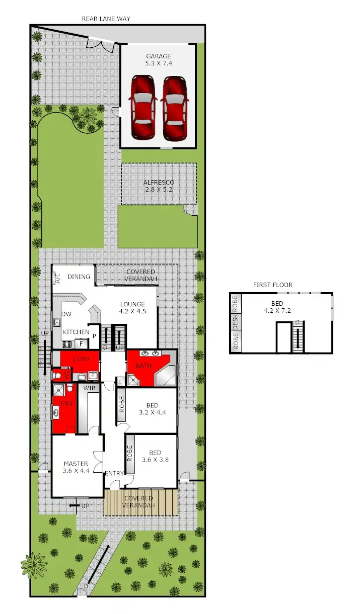 Floorplan of Homely house listing, 13 Collins Street, Belmont VIC 3216