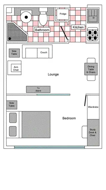 Floorplan of Homely apartment listing, 514/800 Swanston Street, Carlton VIC 3053