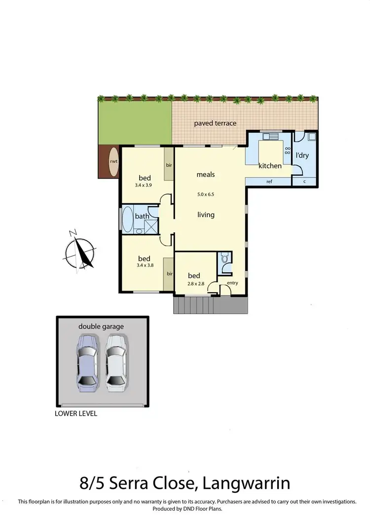 Floorplan of Homely unit listing, 8/5 Serra Close, Langwarrin VIC 3910