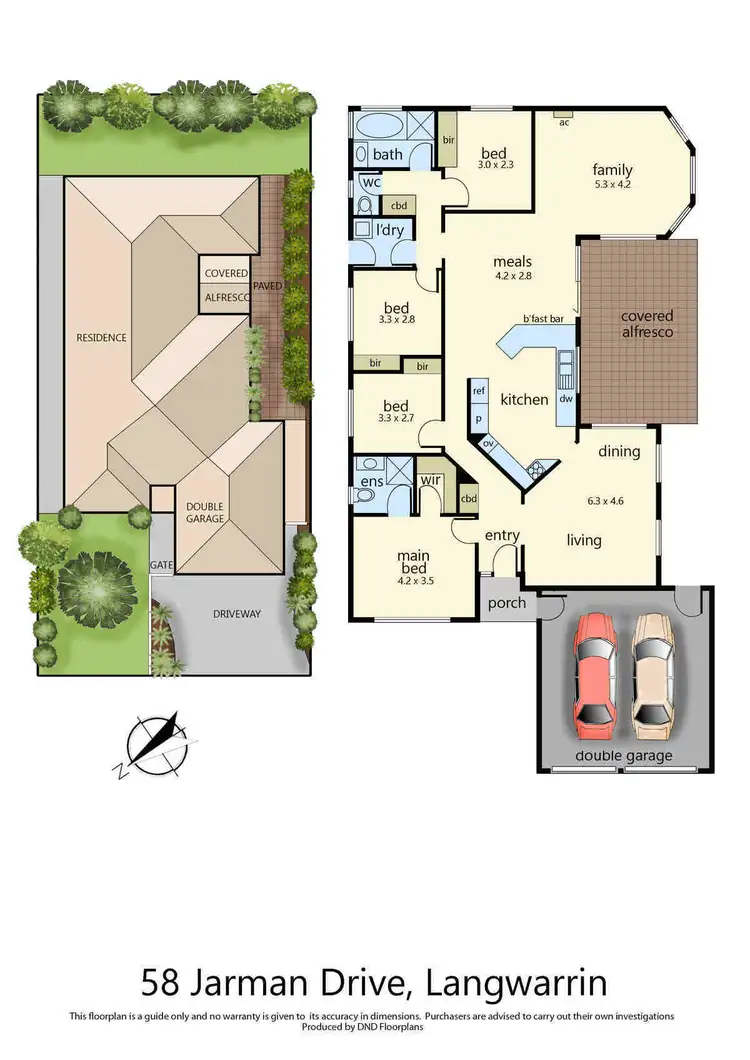 Floorplan of Homely house listing, 58 Jarman Drive, Langwarrin VIC 3910