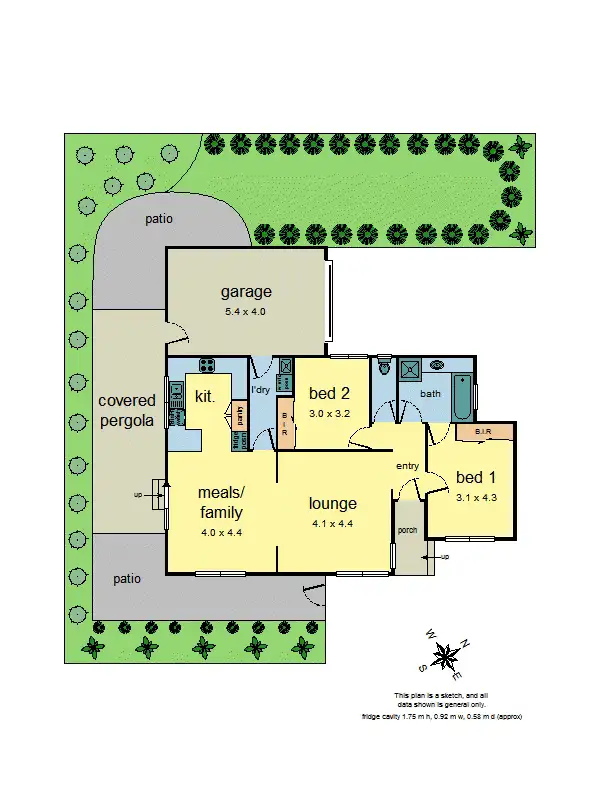 Floorplan of Homely unit listing, 3/184 Bayswater Road, Croydon VIC 3136