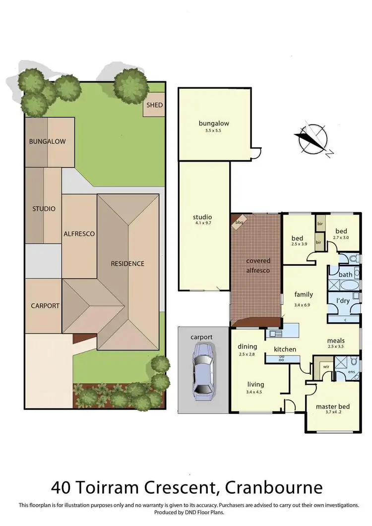 Floorplan of Homely house listing, 40 Toirram Crescent, Cranbourne VIC 3977