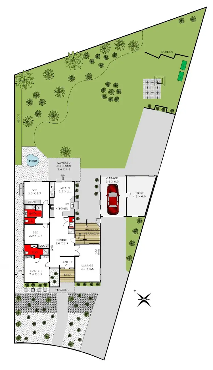 Floorplan of Homely house listing, 19 Fairfield Avenue, Belmont VIC 3216