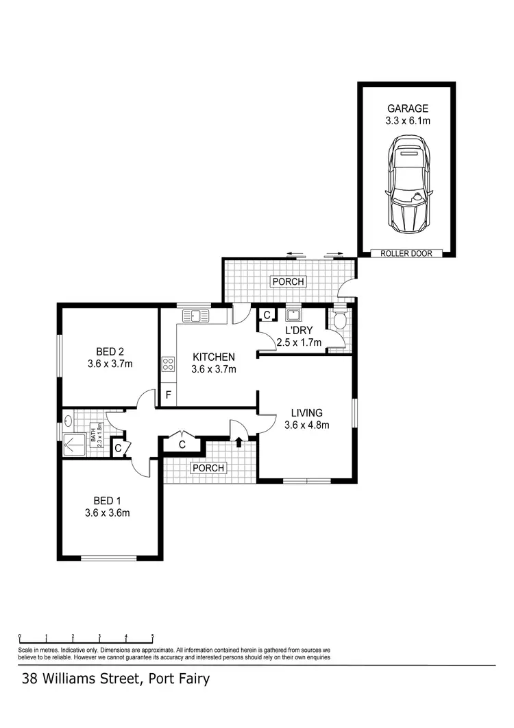 Floorplan of Homely house listing, 38 William Street, Port Fairy VIC 3284