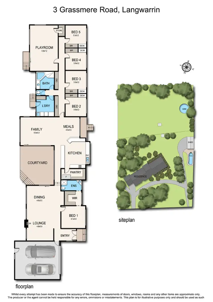 Floorplan of Homely house listing, 3 Grassmere Road, Langwarrin VIC 3910